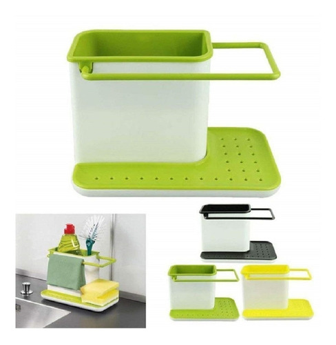 Imagen 3 de 3 de Organizador Bacha Cocina Esponja Cepillo Detergente Oferta
