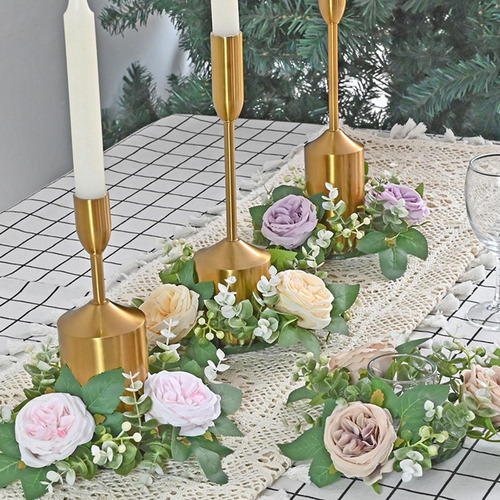 Vela De Pilar, Anillo, Corona, Candelabro De Pilar Púrpura