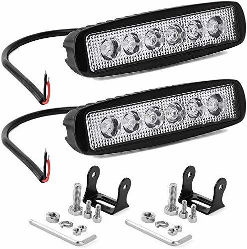 Barra De Luz - Willpower 2x6 Pulgadas 18w Led Lámpara De Luz