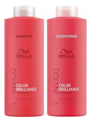 Shampoo 1lt+ Acondicionador Invigo Color Brilliance Wella  