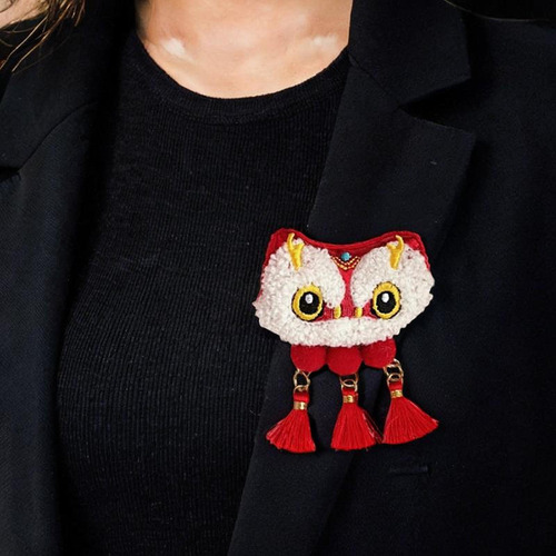 Broche De Decoración Colgante De Bendición De Año León