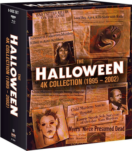 Blu Ray 4k The Halloween Hd Collection 1995 2002 Solo Ingles