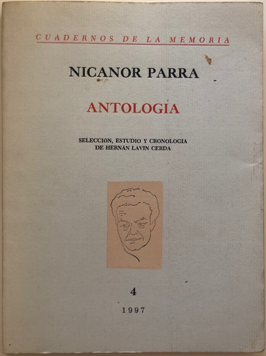 Nicanor Parra Antologia Mexicana 1997 Raro