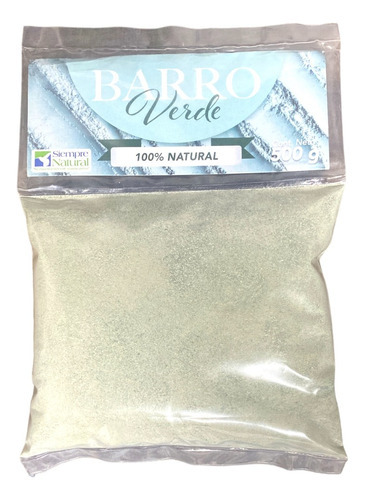 Barro Verde Siempre Natural Piel Purificada Antitoxinas 500g