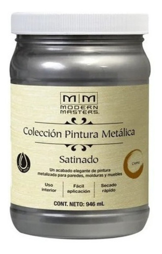 Rust Oleum Mm Metalico Satinado Plata 0.946lts