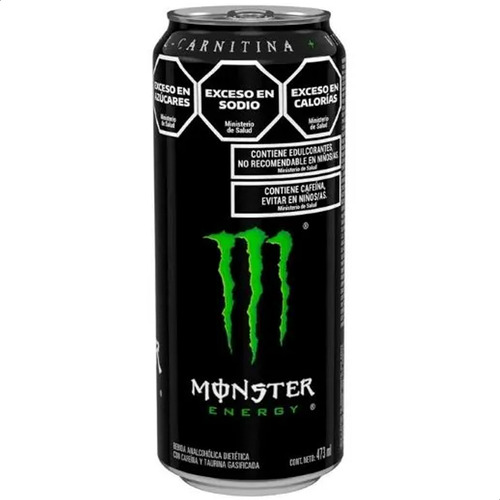 Bebida Energizante Monster Energy Green 473ml X6 Latas