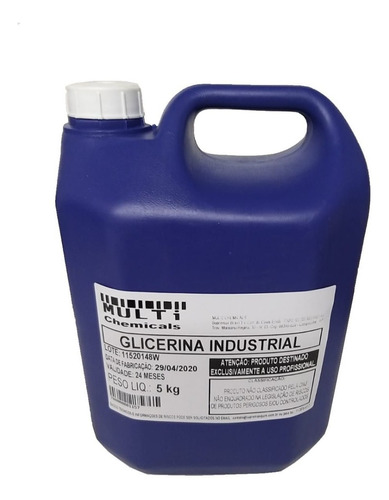 Glicerina Industrial - Galão 5kg - Profissional
