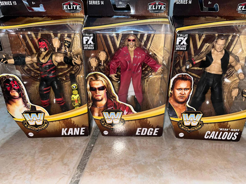 Wwe Elite Legends Kane Edge Callous Set Figuras