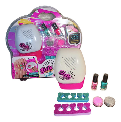 Juguete Set De Manicura Para Niñas Kit Mini Spa Decorativo