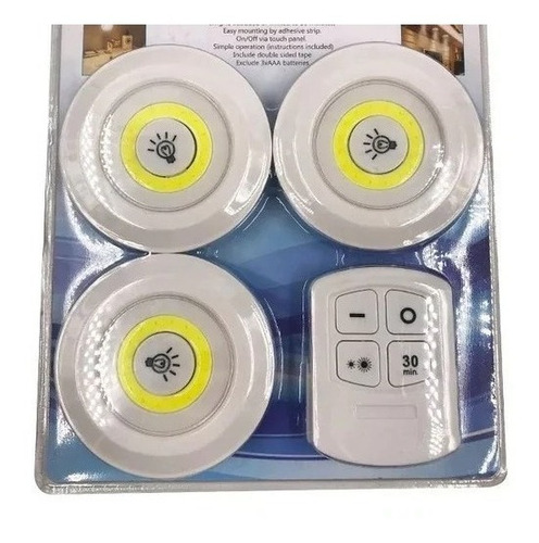 Imagen 6 de 7 de Luces Led Inalámbricas Con Mando A Distancia Juego De 3
