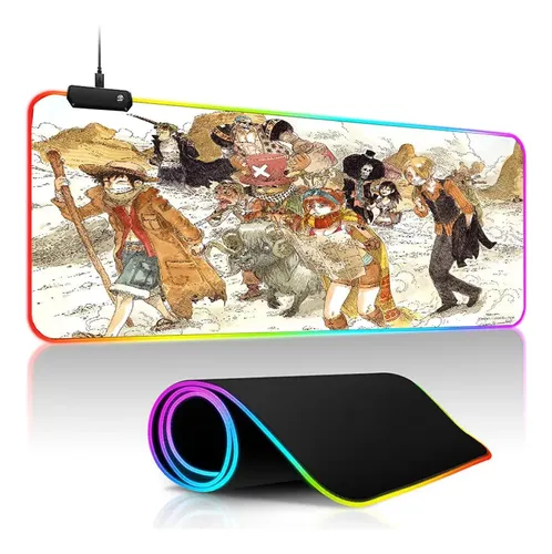 Anime One Piece Mouse Pad Zero Two Rgb Gaming Mouse Pad Led
