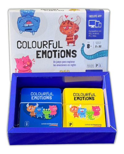 Imagen 4 de 5 de Colourful Emotions Juego De Mesa Educativo En Inglés