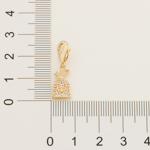 Pulseira Com Berloque Prosperidade Folheado Ouro Rommanel