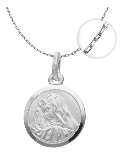 Collar Medalla Virgen Maria Plata Fina 925 / Todojoyas | Cuotas sin interés
