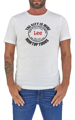 Playera Lee Hombre Manga Corta R10