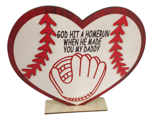 Señal De Madera De Béisbol Señal Del Día Con