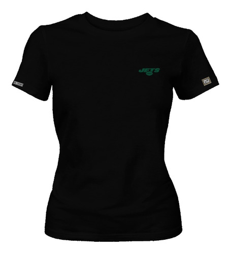 Camiseta New York Jets Logo Dama Mujer Phd