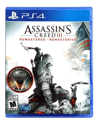 Assassin's Creed III Remastered Standard Edition Ubisoft PS4 Físico