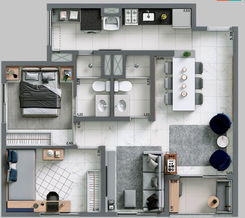 Imagem 19 de 20 de Apartamento - Ap03259 - 69290384