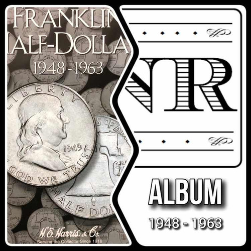 Álbum Monedas Medio Dolar Eeuu - P Y D - 1948 - 1963