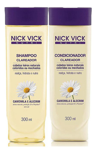 Nick Vick Nutri Clareador Shampoo E Condicionador