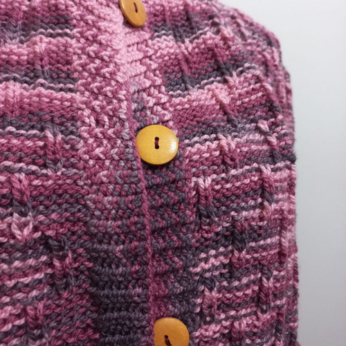 Imagen 6 de 6 de Cardigan Tejido Hecho A Mano