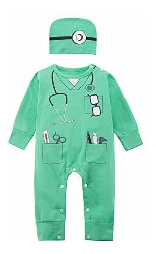 Disfraz Talla 12 A 18 Meses Para Niño De Doctor Halloween