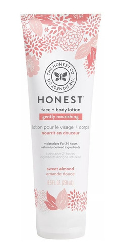 The Honest Company Loción Rostro Y Cuerpo C/almendras 250ml