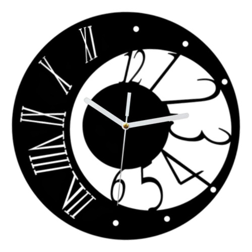 Reloj De Pared Silencioso Para Colgar En La Pared, Negro
