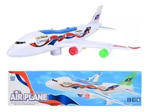 Comprar Avión Juguete Luz Sonido Movimiento Jumbo Pce 6537 Bigshop Color Blanco