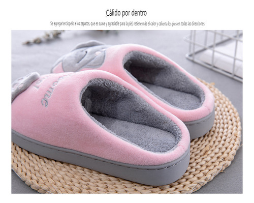 Lindas Y Gato Cómodas Pantuflas Calzado Dama Pantuflas Mujer