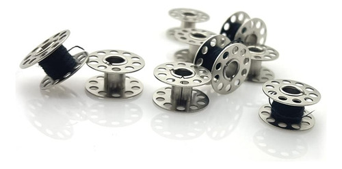 50 Bobinas De Metal Para Máquina De Coser Con Caja De Almace