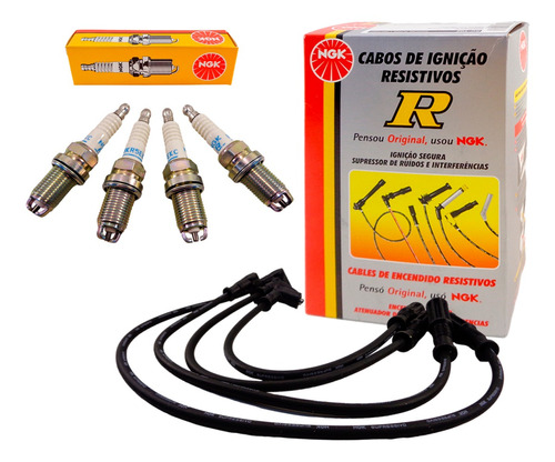 Kit Cables + Bujias Ngk Fiat Uno 1.4spi (c)