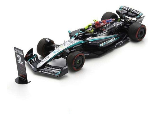 Miniatura Mercedes W15 F1 Hamilton Inglaterra2024 1/43 Spark Preto