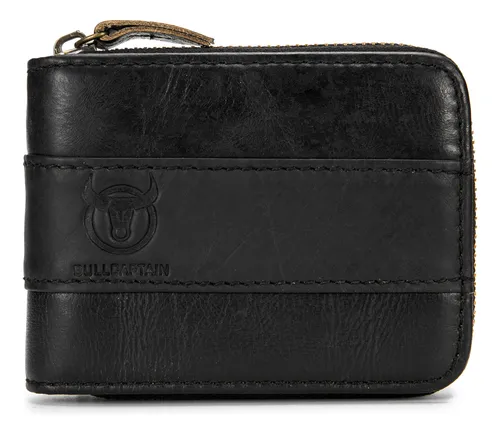 Billetera De Regalo Plegable Para Hombre, Bolsa De Cuero, Bo