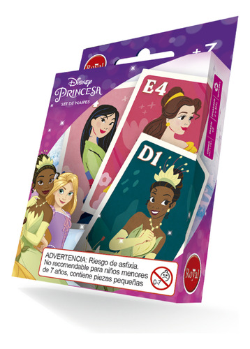 Set De Naipes Royal 4 Juegos En 1 Princesas Universo Binario