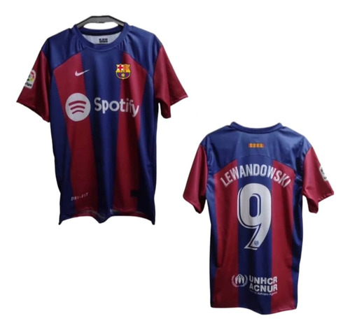 Camisa Nike Nueva Del Fc Barcelona Robert Lewandowski # 9.