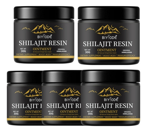 5pcs Resina De Shilajit Natural Orgánica Pura Del Himalaya