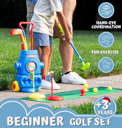 Set De Golf Toyvelt Para Ninos Pequenos: Palos De Golf Para