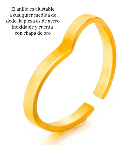 Imagen 3 de 7 de Juego De Anillos Línea Ajustable 1267