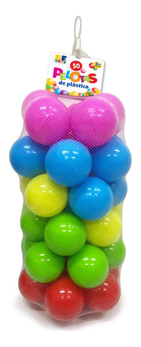 Bf Toys Pelota Para Alberca Malla Con 50 Pelotas