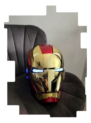 Figura Iron Man Casco Avengers Tony Stark Abre Con La Voz