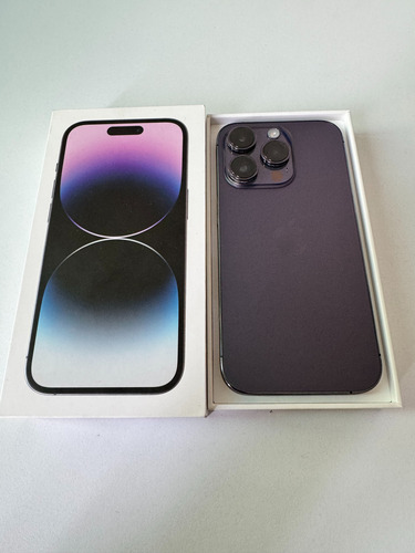 Apple iPhone 14 Pro Esim (256 Gb) - Morado Oscuro Color Violeta 88% Condición De Batería. (Usado)