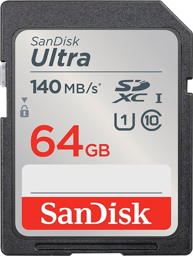 Tarjeta De Memoria Sd Sandisk Ultra 64gb Uhs-i 100 Mb/s C-10