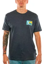 Comprar Remera Quiksilver Lifestyle Hombre Mellow Azul Osc Ras