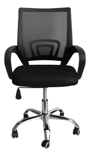 Silla de escritorio Tcweb Escritorio mesh giratoria ergonómica  negra con tapizado de mesh