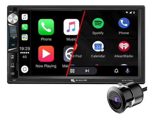 Stereo Pantalla Apple Carplay Android Auto 7 PuLG + Camara