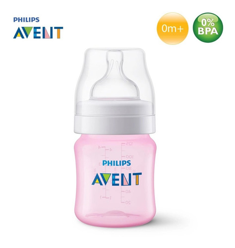 Imagem 3 de 3 de Mamadeira Anti-colic Rosa 125ml