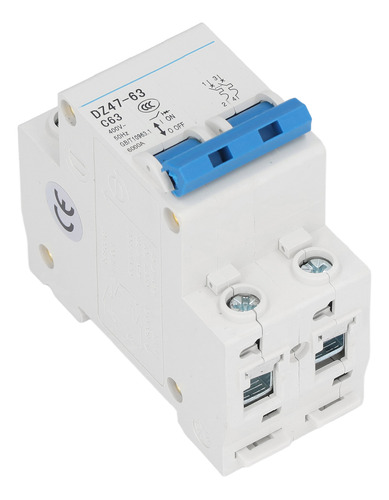 Disyuntor En Miniatura 2p Pa66 Short Protector Din Rail