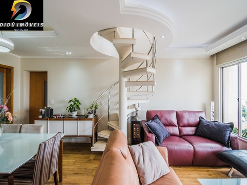 Imagem 11 de 30 de Excelente Cobertura Duplex Com 212 M² No Bosque Da Saúde, Sendo 3 Dormitórios, 1 Suíte, Ampla Área Externa Com Churrasqueira E Piscina Privativos, 2 Vagas. - Cb00006 - 69287657